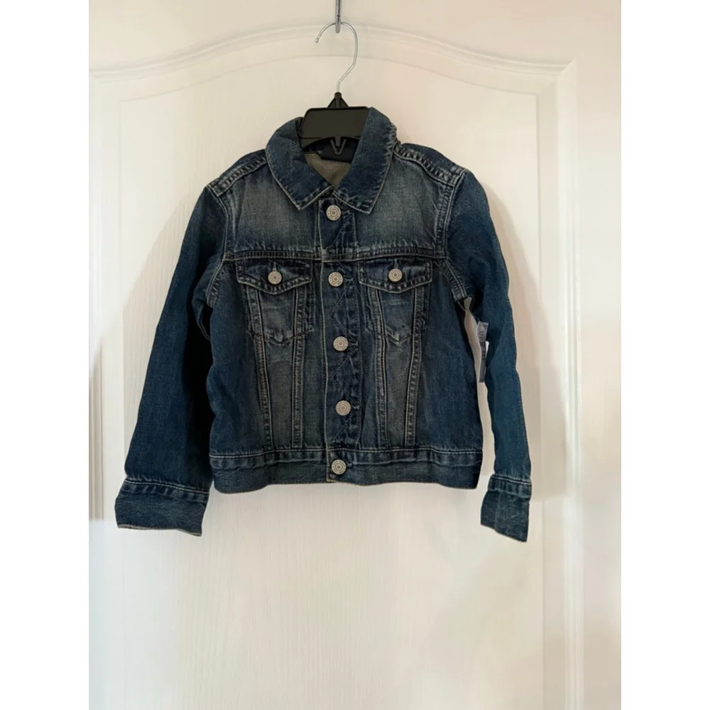 Boys Gap Disney Blue Mickey Mouse Jean Jacket 4T